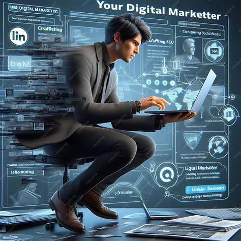 A digital marketer entering data into a spreadsheet to calculate advertising profit from campaigns.