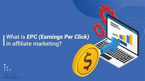 Close up of a laptop screen showing a pay-per-click affiliate marketing program listing.