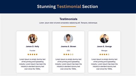 A desktop computer screen showing the client testimonials section on an advertising company website.