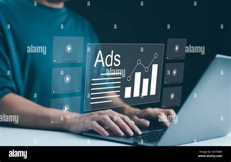 Laptop screen showing key performance metrics of click advertising campaigns