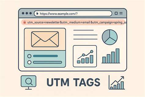 A digital marketer testing UTM links by opening tagged URLs on a smartphone and laptop.
