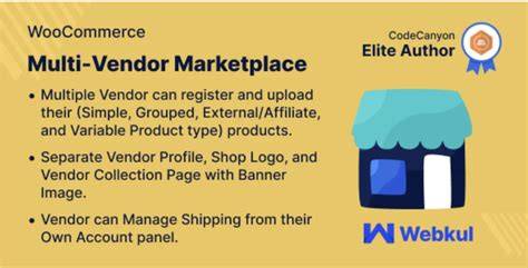 A computer screen displaying plugin options for a WordPress multi vendor marketplace ecommerce website.