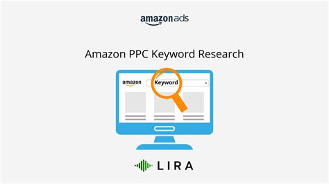 Laptop screen showing keyword research data for Amazon PPC campaigns.