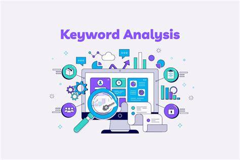 A laptop screen showing an email marketing campaign and SEO keyword analysis tools.