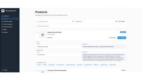 A close-up view of an ecommerce product feed spreadsheet focused on product titles and descriptions for ad optimization.