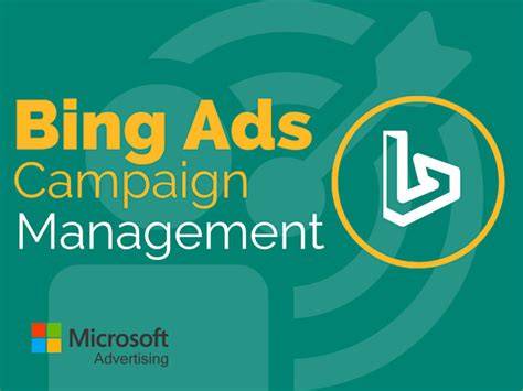 Close-up of a laptop screen where a Bing Ads campaign is being created
